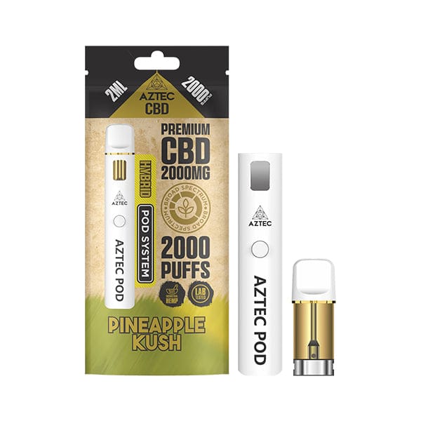 2000mg Aztec CBD 2000 Puffs Prefilled Pod Kit (Broad Spectrum CBD)