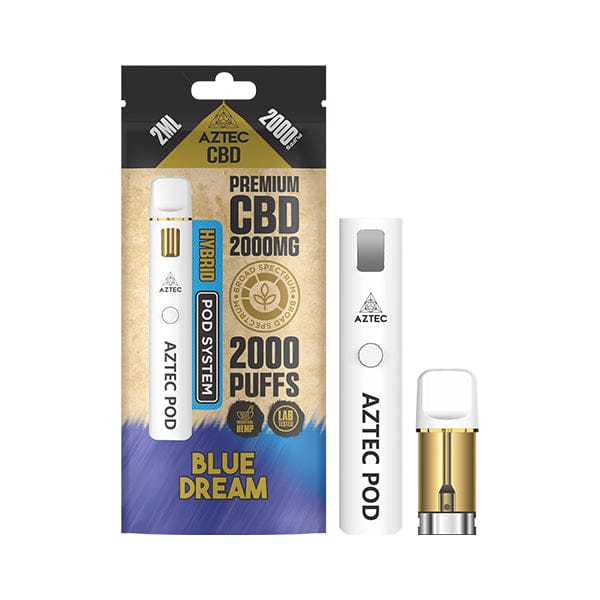 2000mg Aztec CBD 2000 Puffs Prefilled Pod Kit (Broad Spectrum CBD)