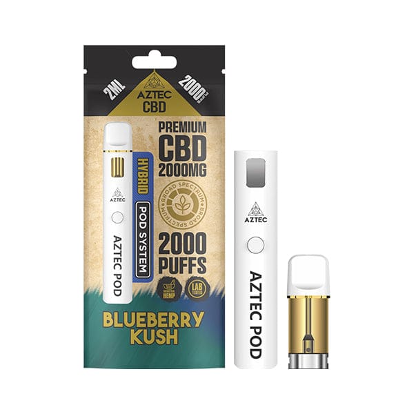 2000mg Aztec CBD 2000 Puffs Prefilled Pod Kit (Broad Spectrum CBD)