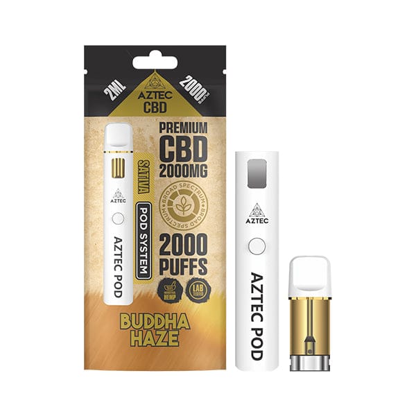 2000mg Aztec CBD 2000 Puffs Prefilled Pod Kit (Broad Spectrum CBD)