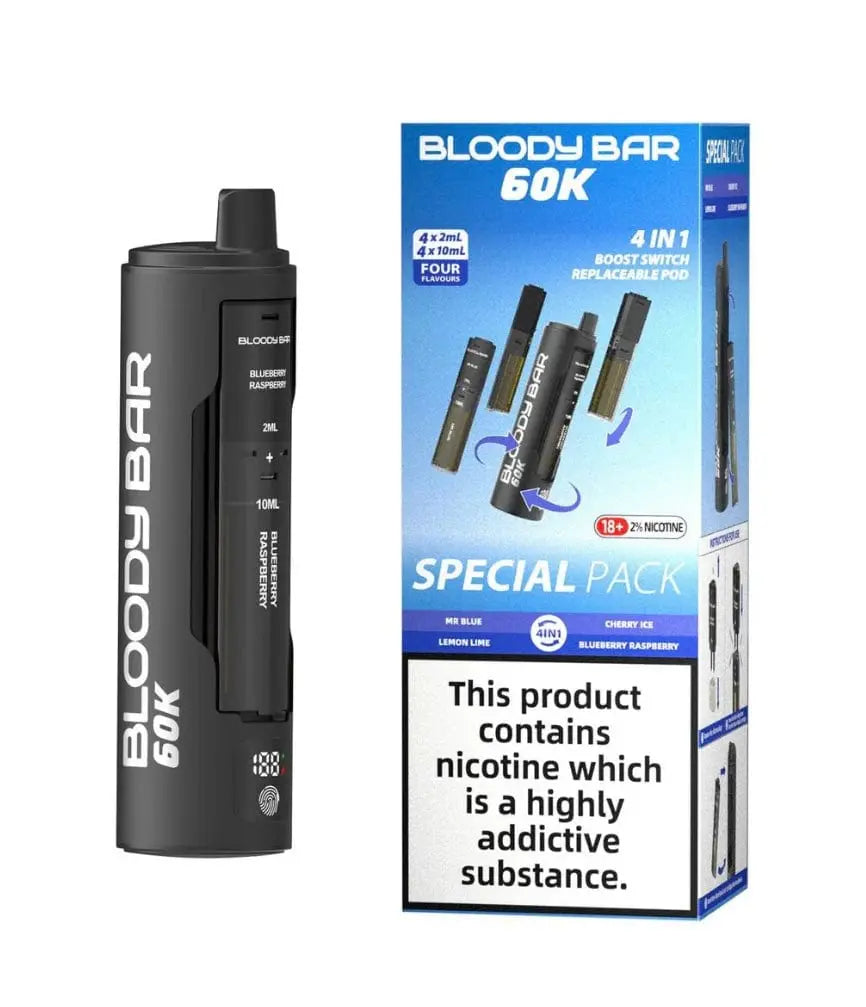 Bloody Bar 60K 4 in 1 Prefilled Pod Vape Kit Vape At Door