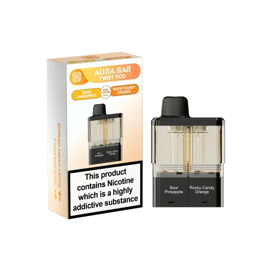 Crystal Prime Aura Bar Twist 40K Replacement Prefilled Pods Vape At Door