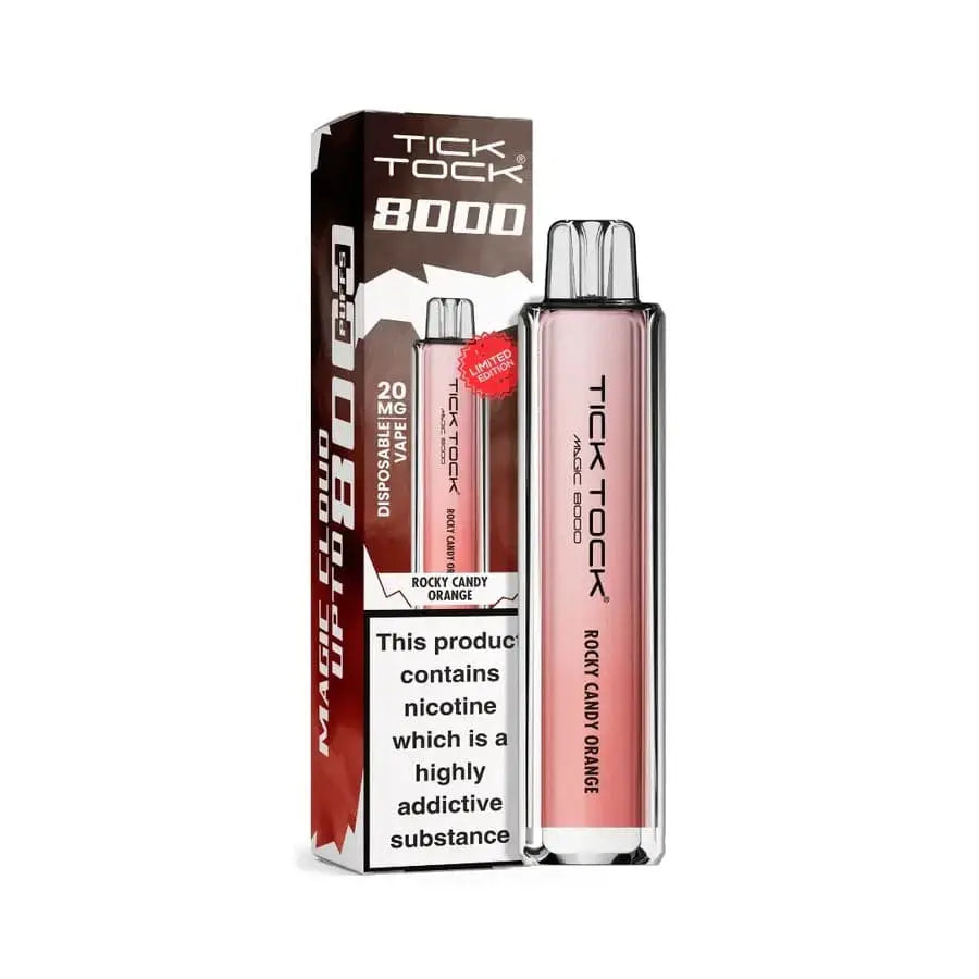 ROCKY CANDY ORANGE Tick Tock Magic 8000 Puffs