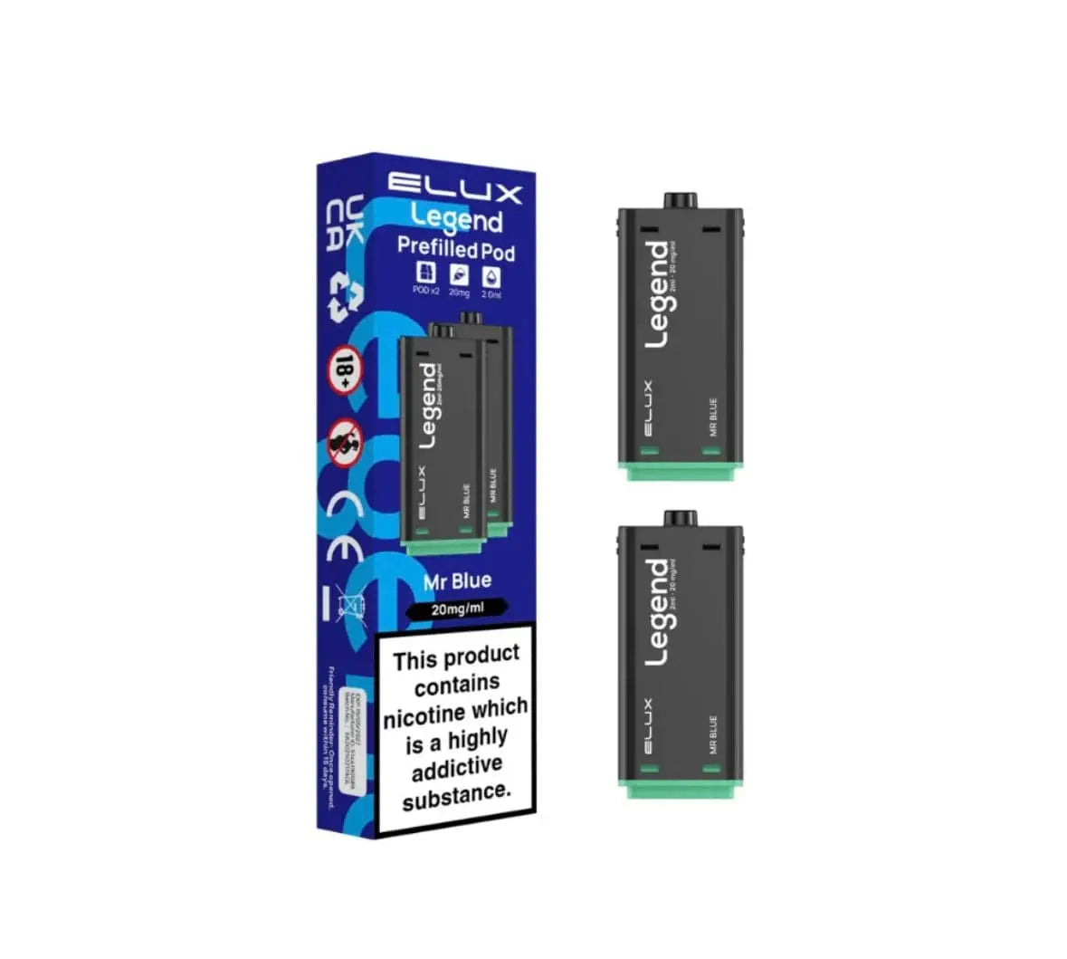 Elux Legend 1500 Puffs 2 in 1 Refill Pods Elux