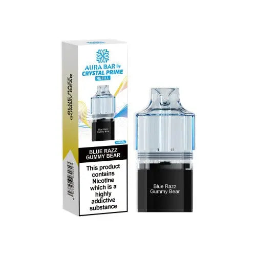 Crystal Prime Aura bar 10k Replacement Prefilled Pods Vape At Door