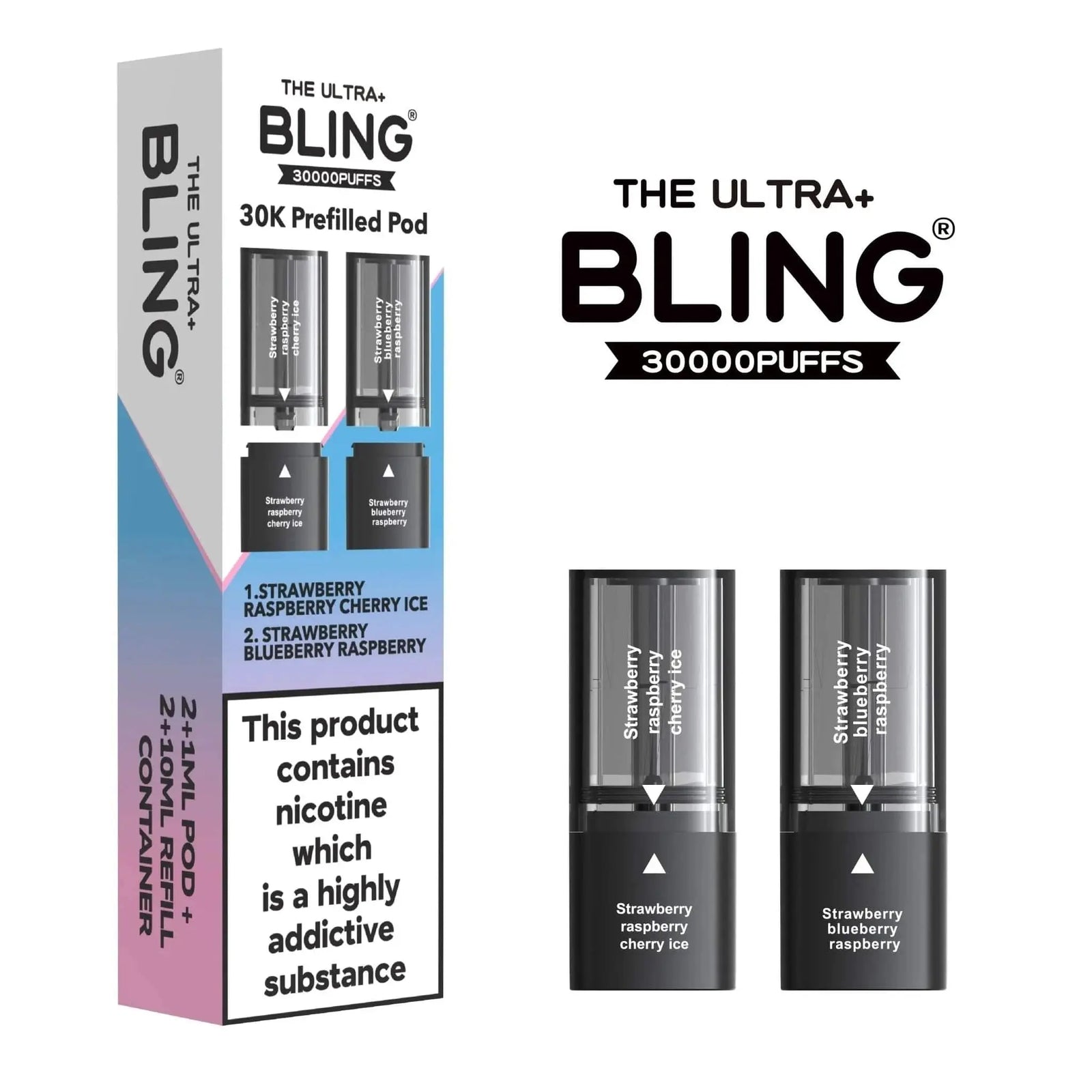 Bling Ultra Plus 30K Pods Box Of 5 Vape At Door