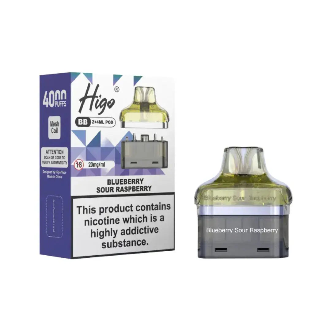 Crystal Higo BB 4000 Replacement Refill Pods Vape At Door