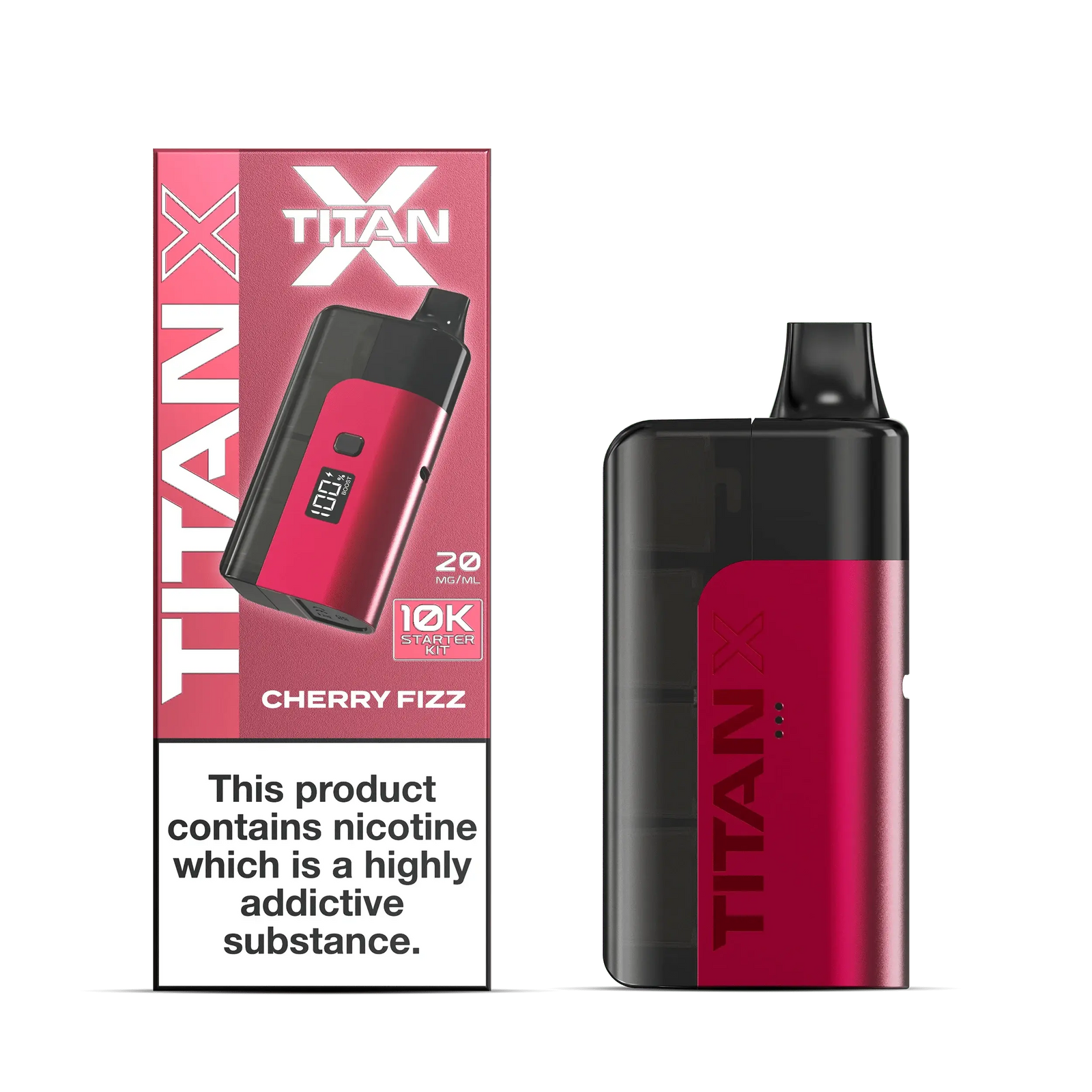 Titan X 10K Prefilled Pod Kit CHERRY FIZZ