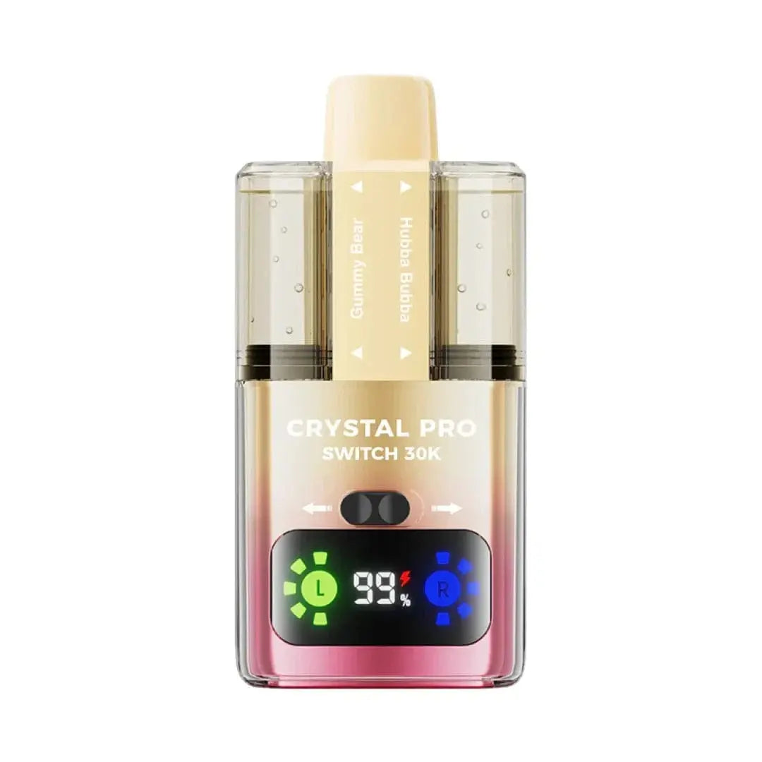 Crystal Pro Switch 30K Dual-Flavour Prefilled Pod Kit – 30,000 Puffs, HD Display & Mesh Coil crystal