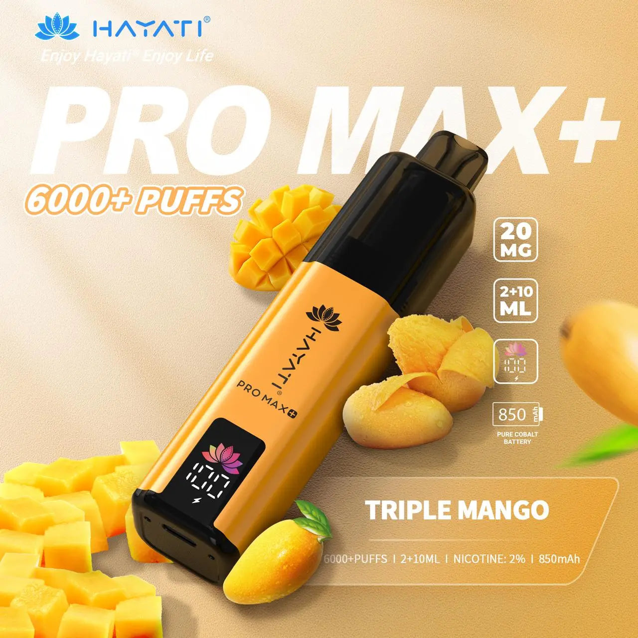 Box of 5 Hayati Pro Max Plus 6000 100% Authentic Vape At Door