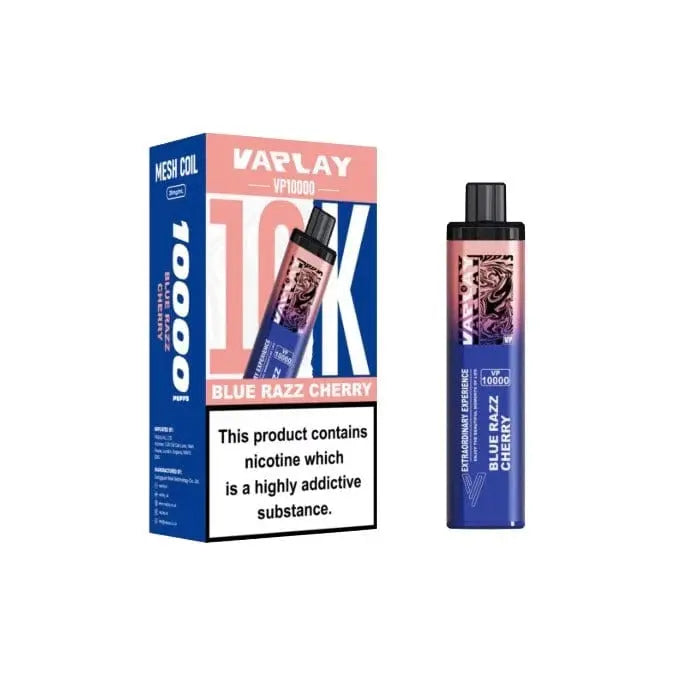 Vaplay VP10000 Prefilled Pod Vape Kit BLUE RAZZ CHERRY