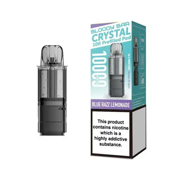 Bloody Bar Crystal 10k Replacement Prefilled Pods Vape At Door