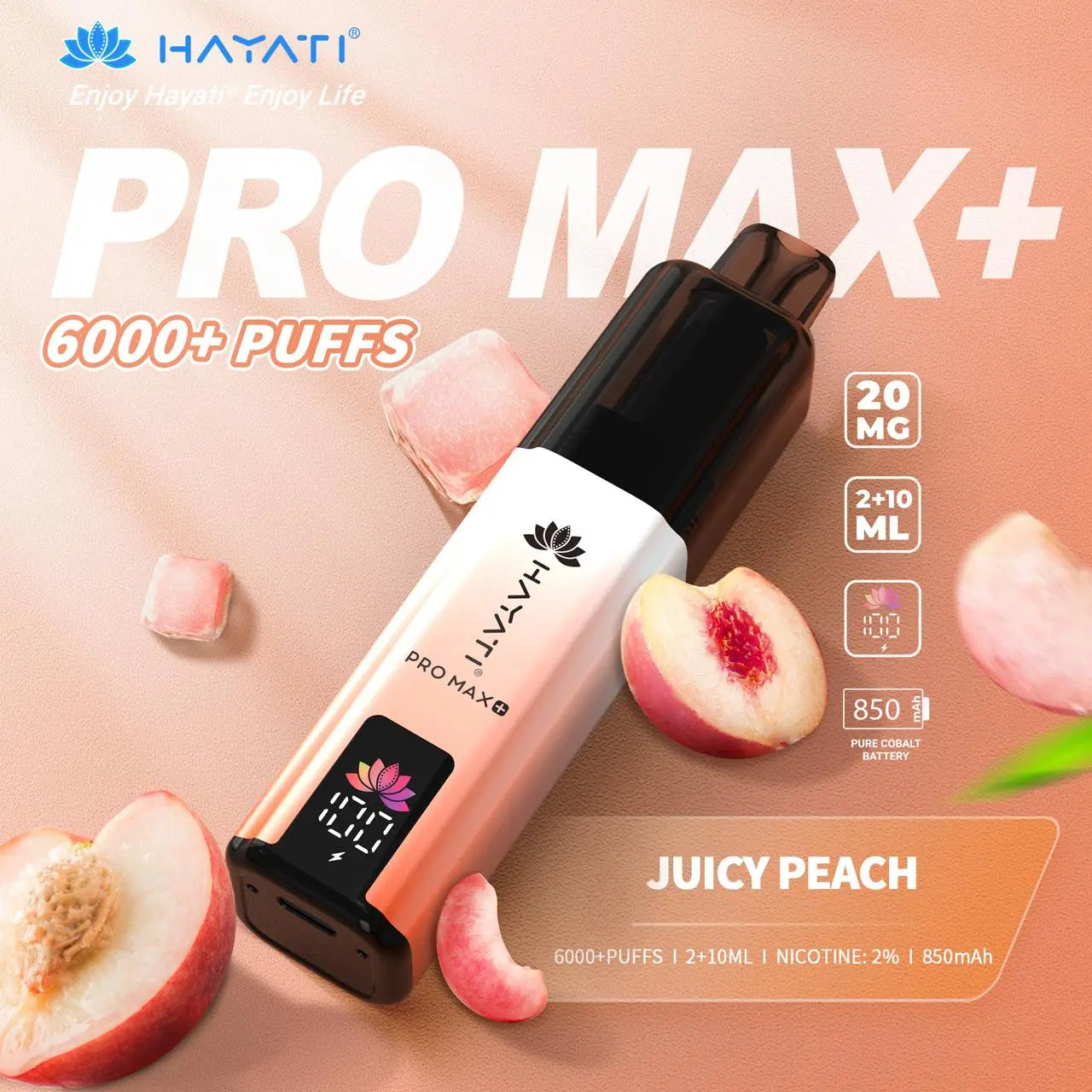 Box of 5 Hayati Pro Max Plus 6000 100% Authentic Vape At Door
