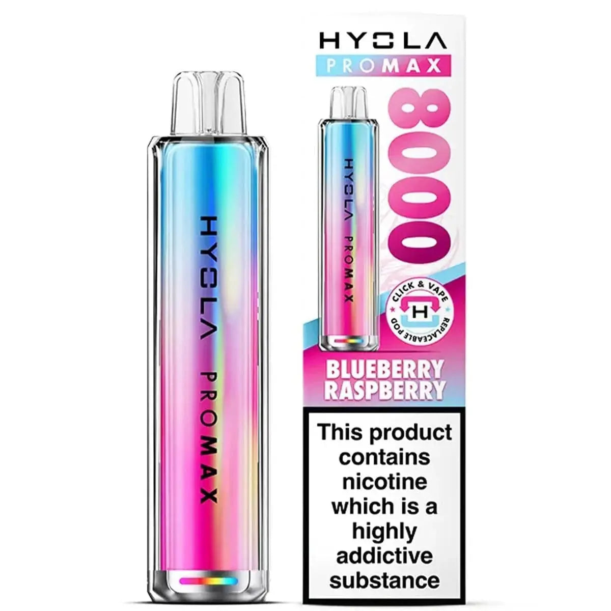 Hyola Pro Max 8000 Puffs Prefilled Pod Kit Vape At Door