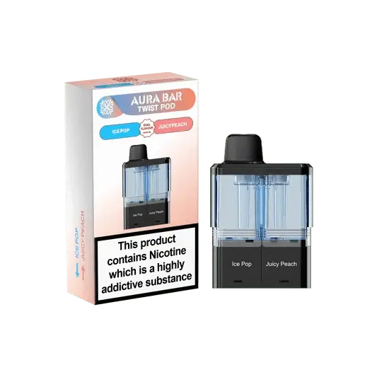 Crystal Prime Aura Bar Twist 40K Replacement Prefilled Pods Vape At Door