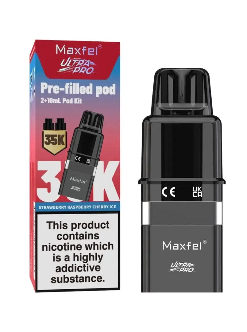 Maxfel Ultra Pro 35K Replacement Prefilled Pods Vape At Door