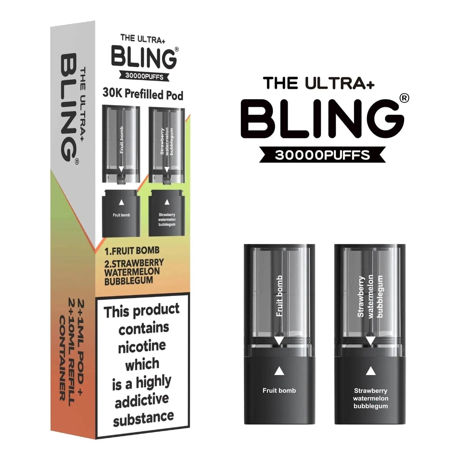 Bling Ultra Plus 30K Pods Box Of 5 Vape At Door