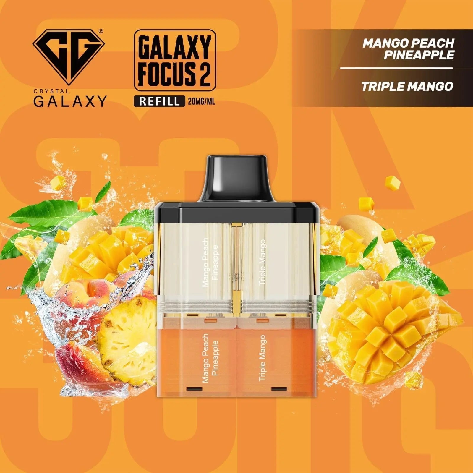 Crystal Galaxy Focus 2 30K Puffs Prefilled Replacement Pods Vape At Door