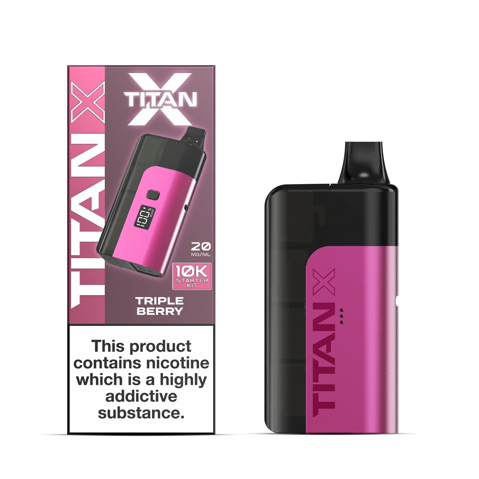 TRIPLE BERRY Titan X 10K Prefilled Pod Kit