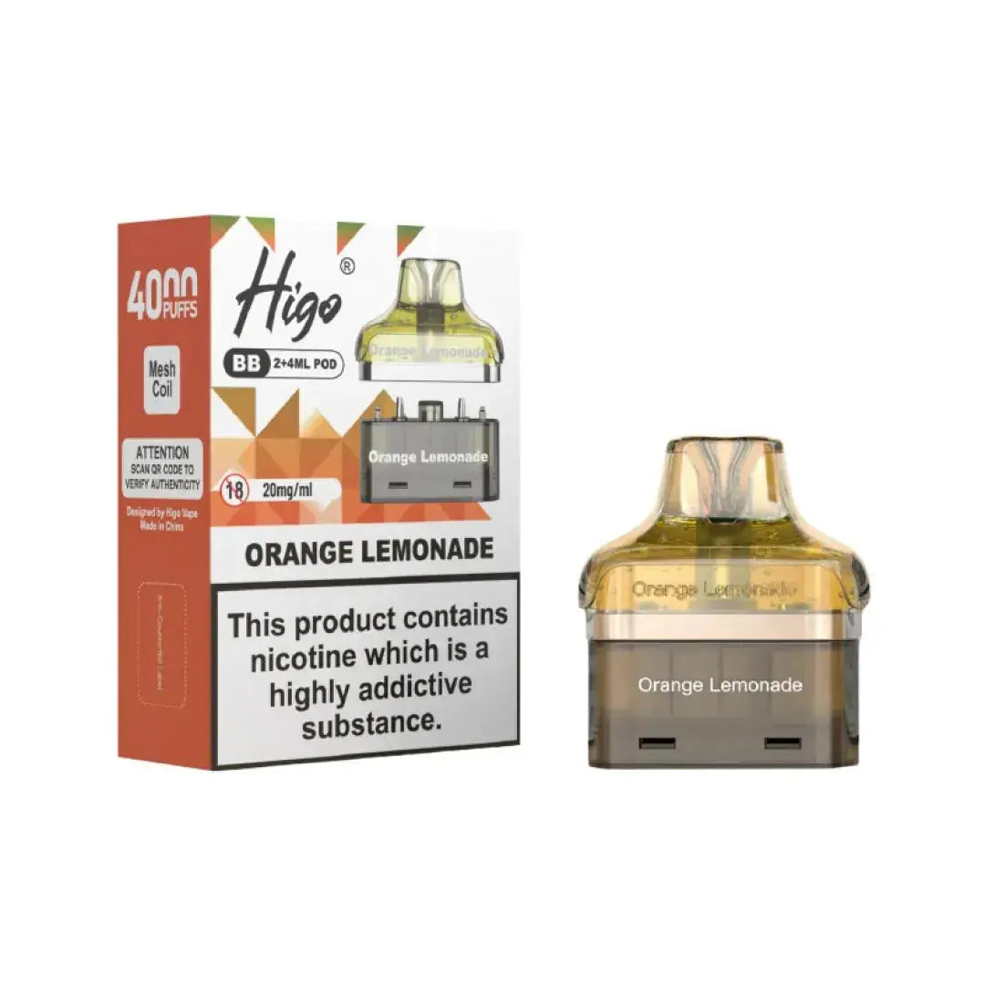 Crystal Higo BB 4000 Replacement Refill Pods Vape At Door