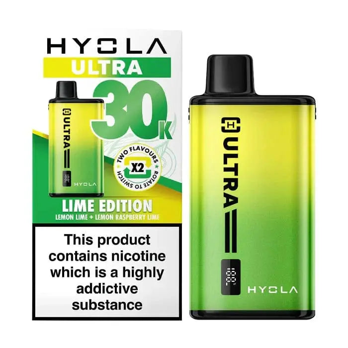 Hyola Ultra 30K Dual-Flavour Prefilled Pod Kit – 30,000 Puffs, LED Display & Mesh Coil Vape At Door