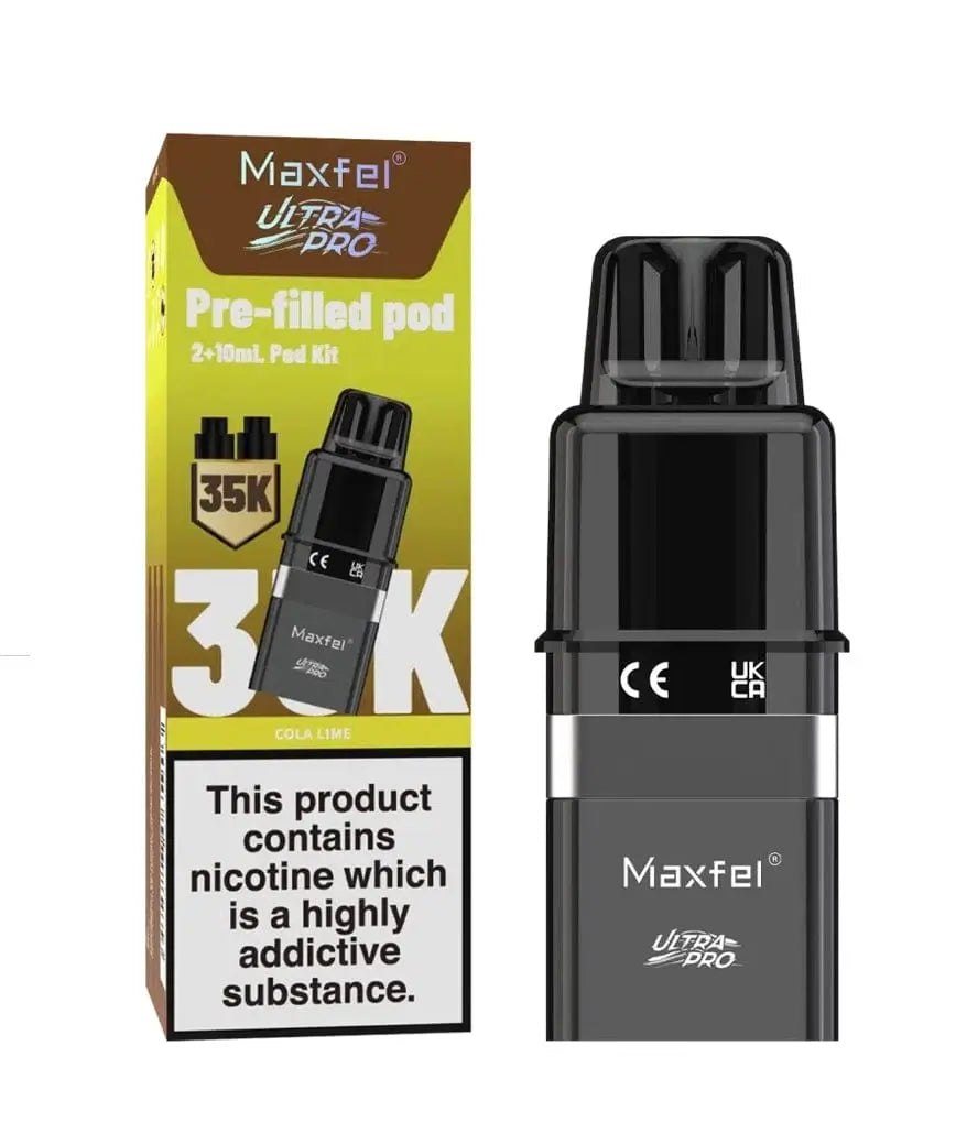 Maxfel Ultra Pro 35K Replacement Prefilled Pods Vape At Door