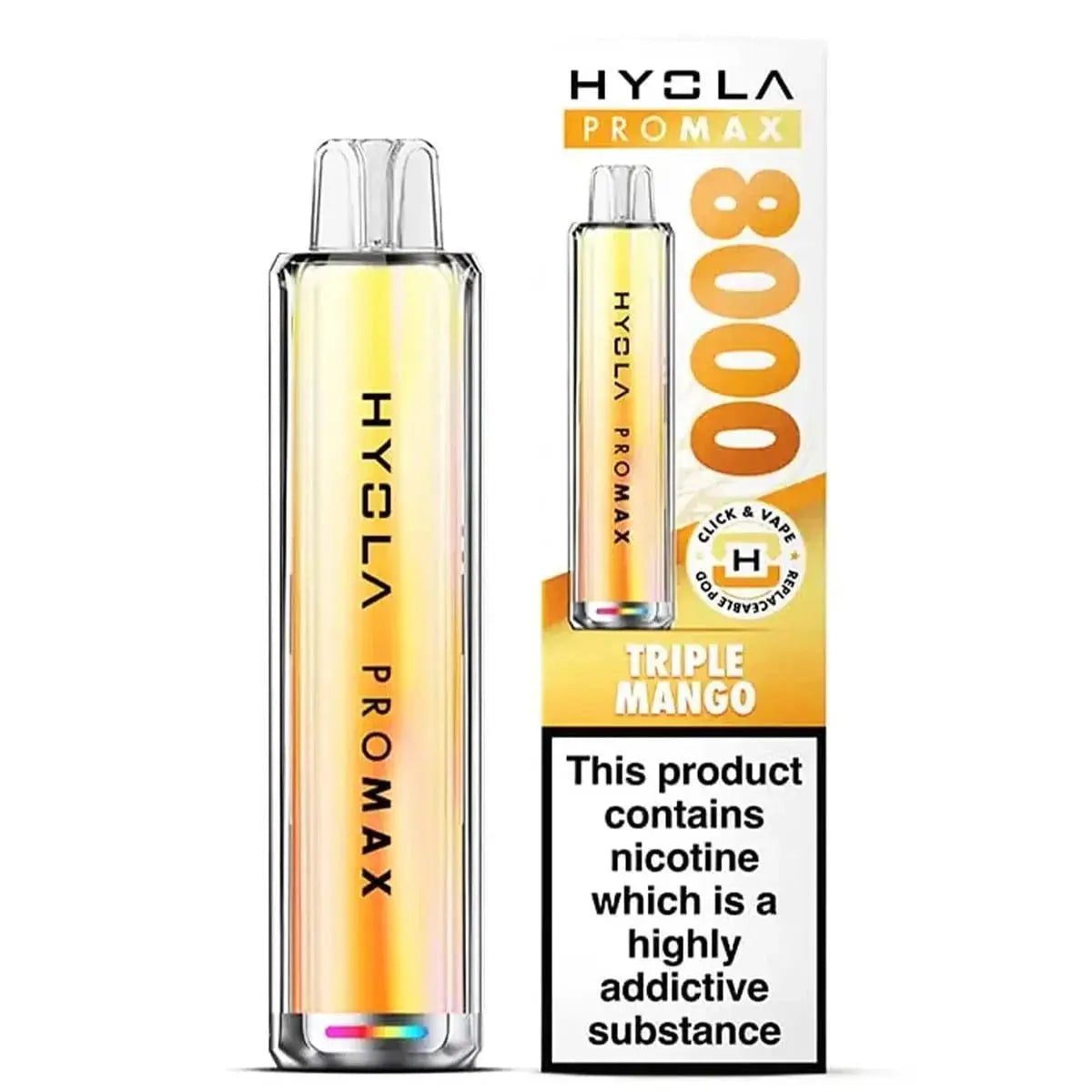 Hyola Pro Max 8000 Puffs Prefilled Pod Kit Vape At Door