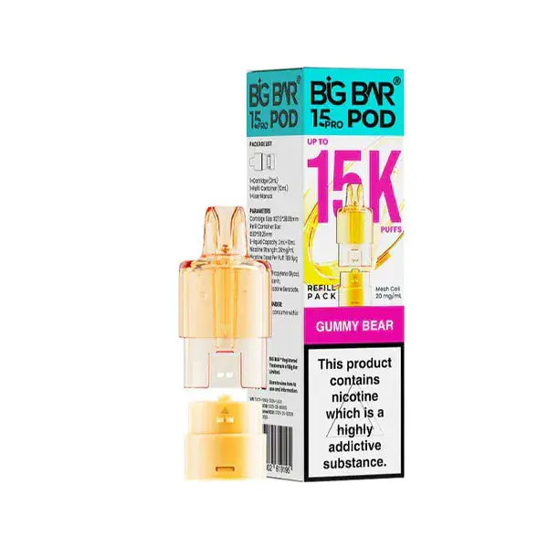 Big Bar Pro 15000 Prefilled Replacement Pods Vape At Door