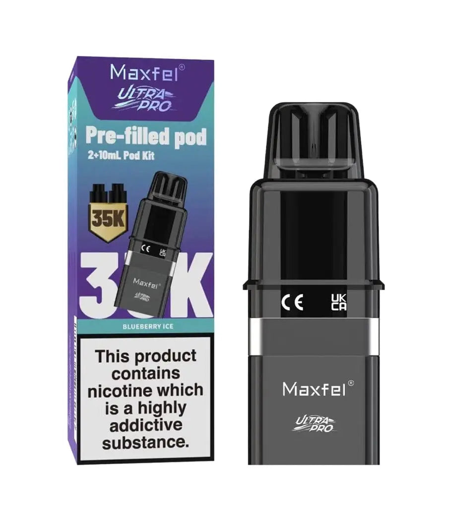 Maxfel Ultra Pro 35K Replacement Prefilled Pods Vape At Door