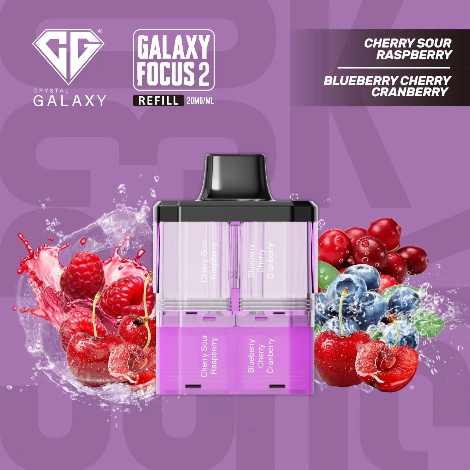Crystal Galaxy Focus 2 30K Puffs Prefilled Replacement Pods Vape At Door