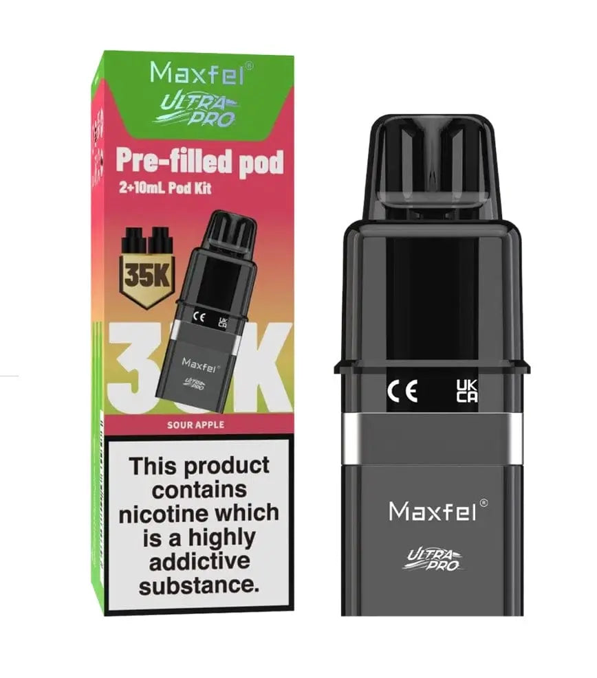 Maxfel Ultra Pro 35K Replacement Prefilled Pods Vape At Door