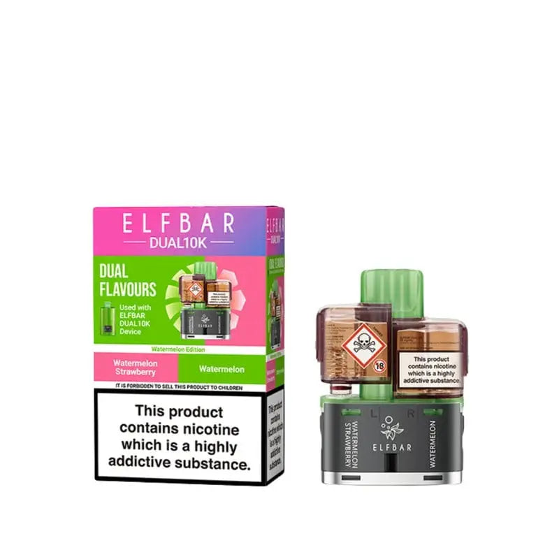 ElfBar Dual 10k Replacement Prefilled Pods Vape At Door