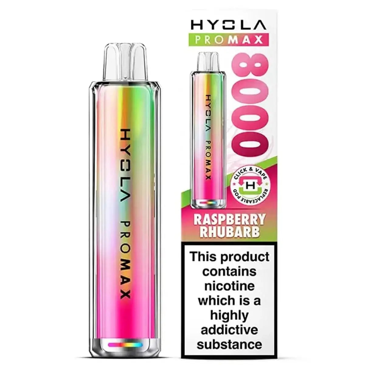 Hyola Pro Max 8000 Puffs Prefilled Pod Kit Vape At Door