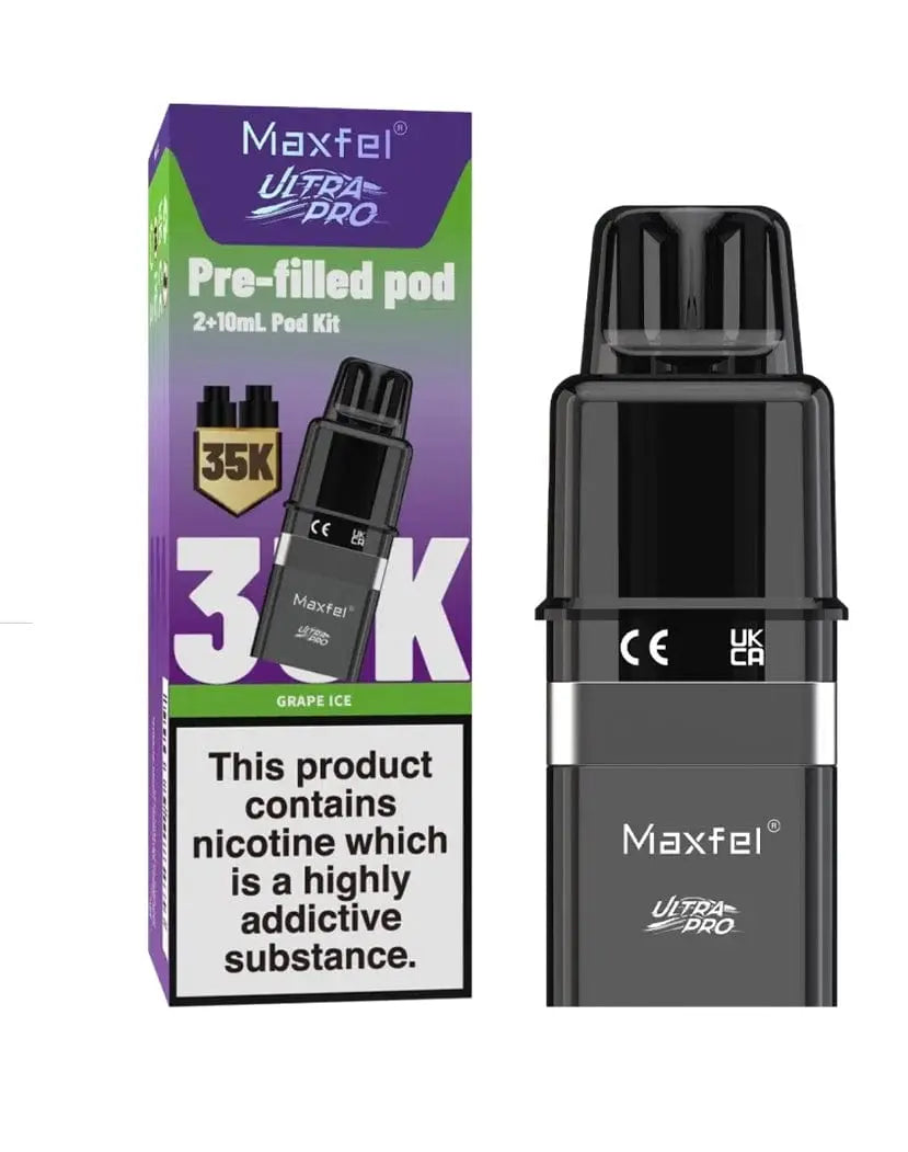 Maxfel Ultra Pro 35K Replacement Prefilled Pods Vape At Door