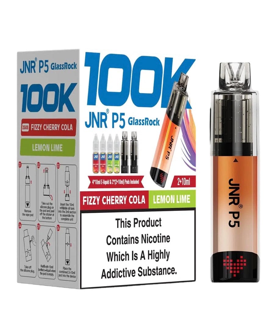 JNR P5 GlassRock 100k Refillable Vape Device