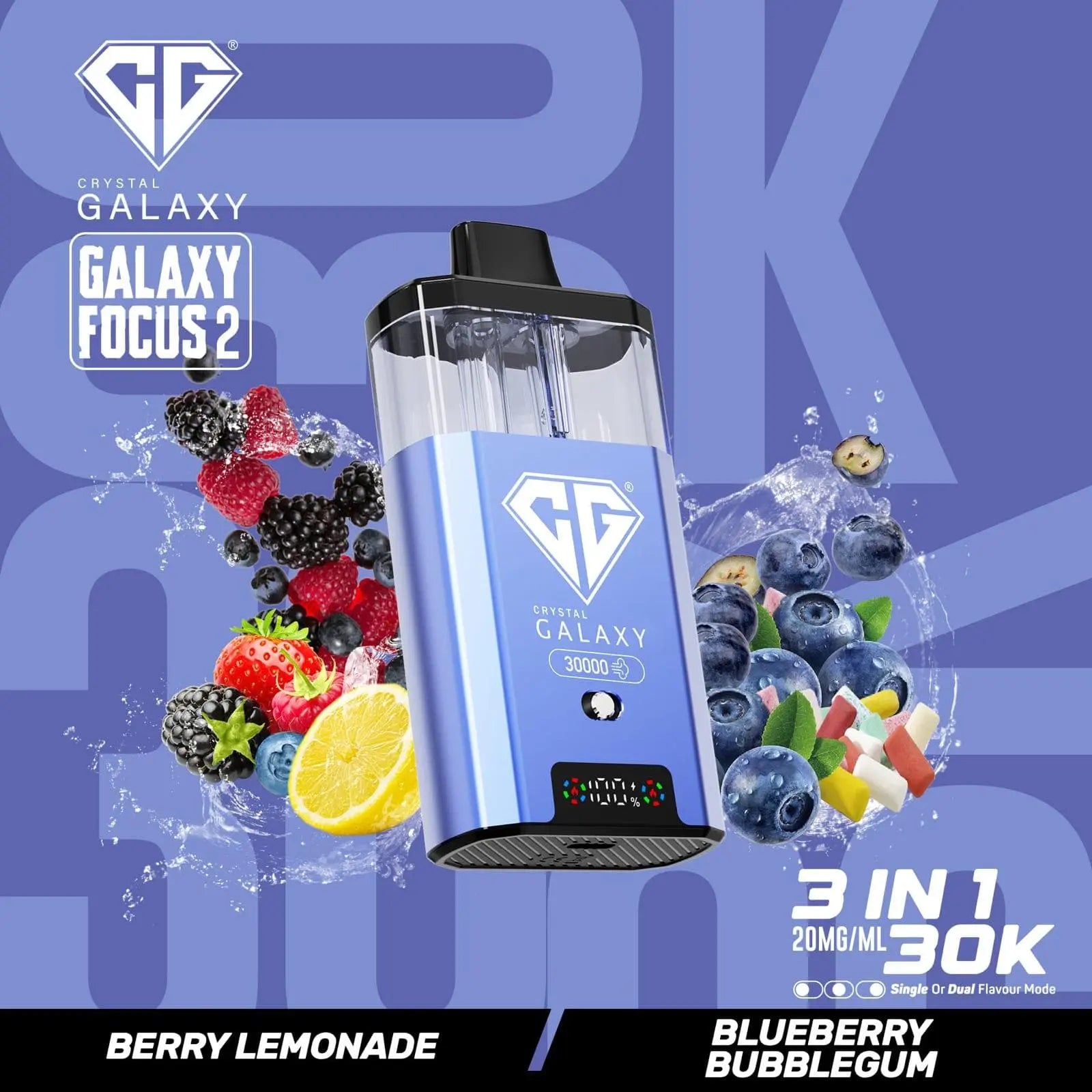 Crystal Galaxy Focus 2 30k Puffs Prefilled Pod Kit Crystal Galaxy