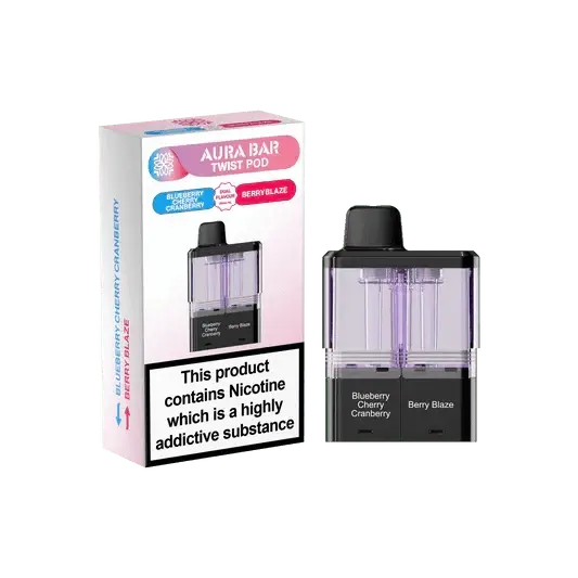 Crystal Prime Aura Bar Twist 40K Replacement Prefilled Pods Vape At Door