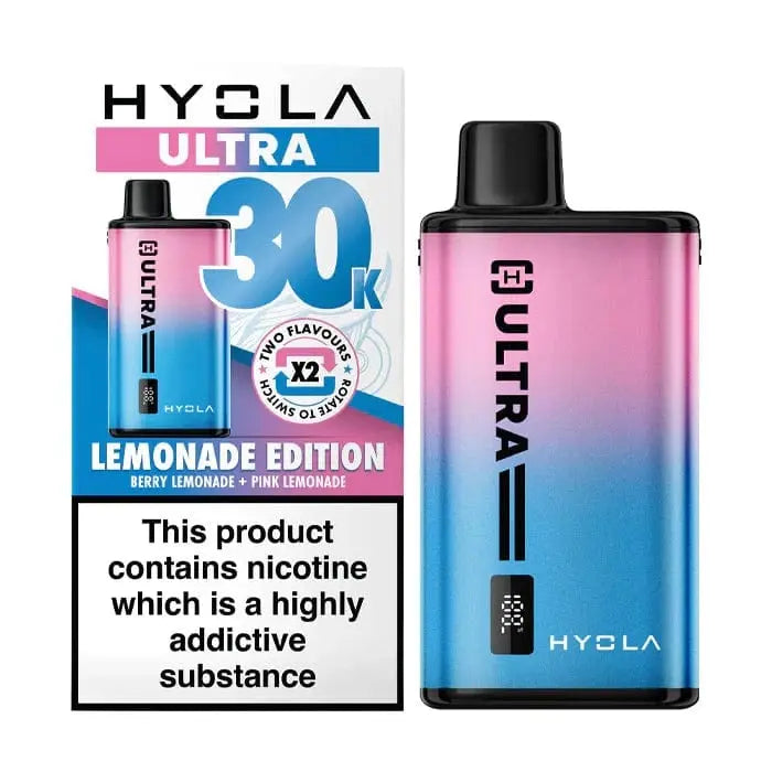 Hyola Ultra 30K Dual-Flavour Prefilled Pod Kit – 30,000 Puffs, LED Display & Mesh Coil Vape At Door