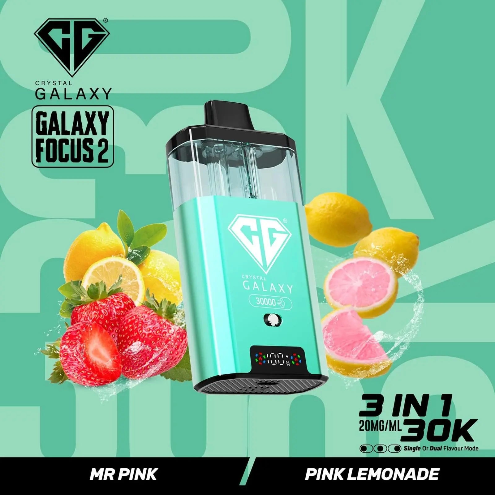 Crystal Galaxy Focus 2 30k Puffs Prefilled Pod Kit Crystal Galaxy