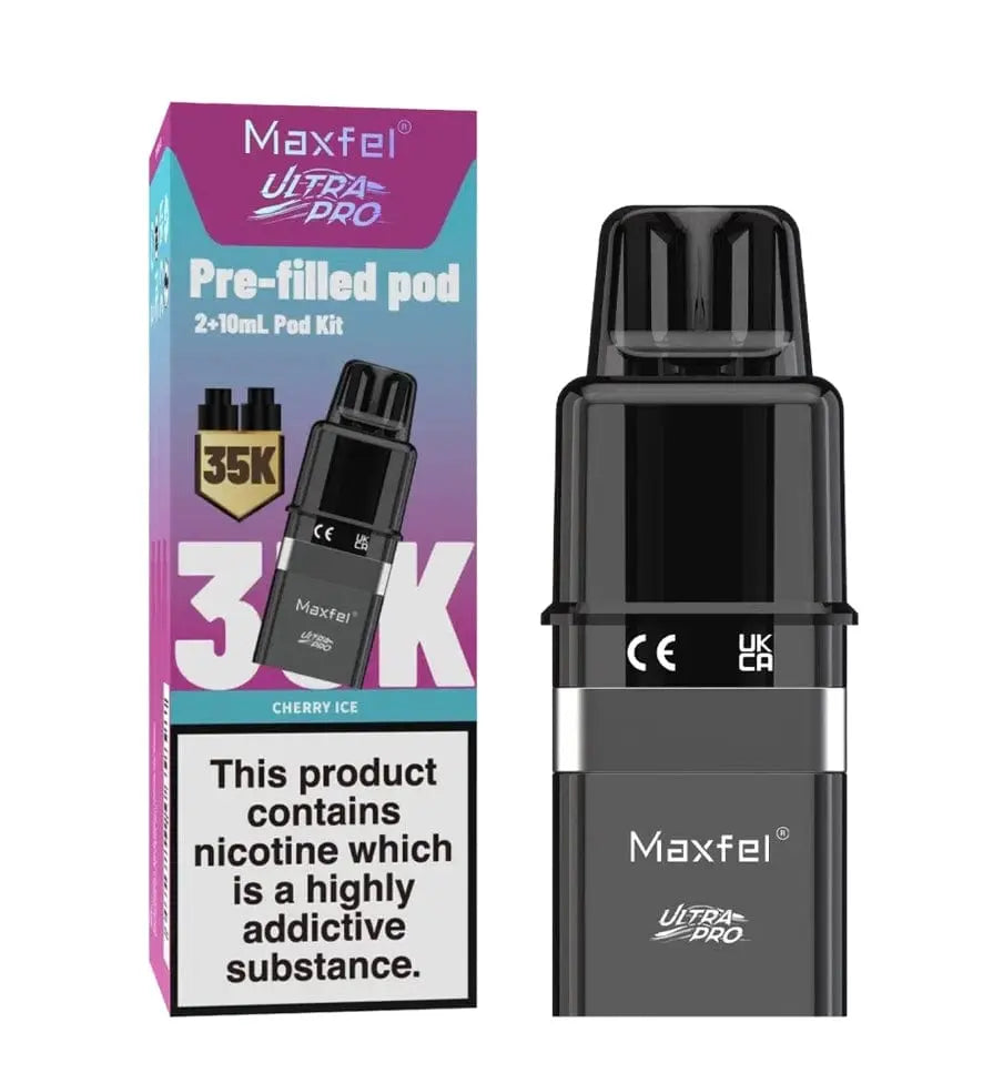 Maxfel Ultra Pro 35K Replacement Prefilled Pods Vape At Door