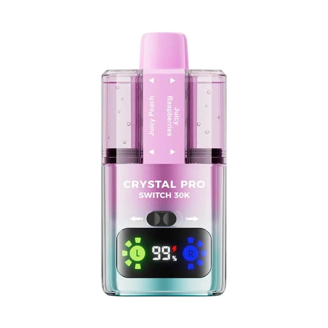 Crystal Pro Switch 30K Dual-Flavour Prefilled Pod Kit – 30,000 Puffs, HD Display & Mesh Coil