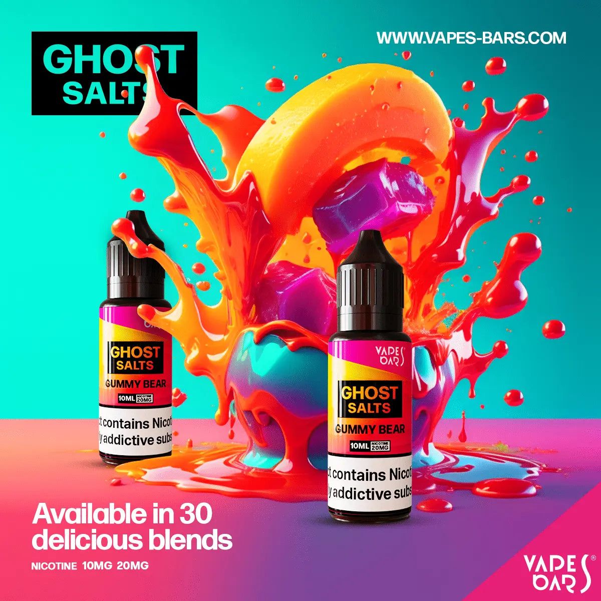 VB Ghost Salts E-Liquid 10 and 20 mg in 10ml VB