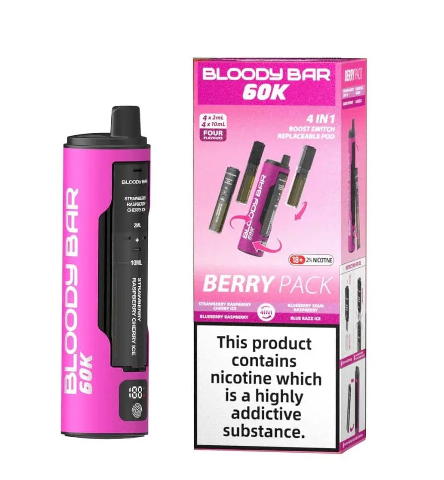 Bloody Bar 60K 4 in 1 Prefilled Pod Vape Kit Vape At Door