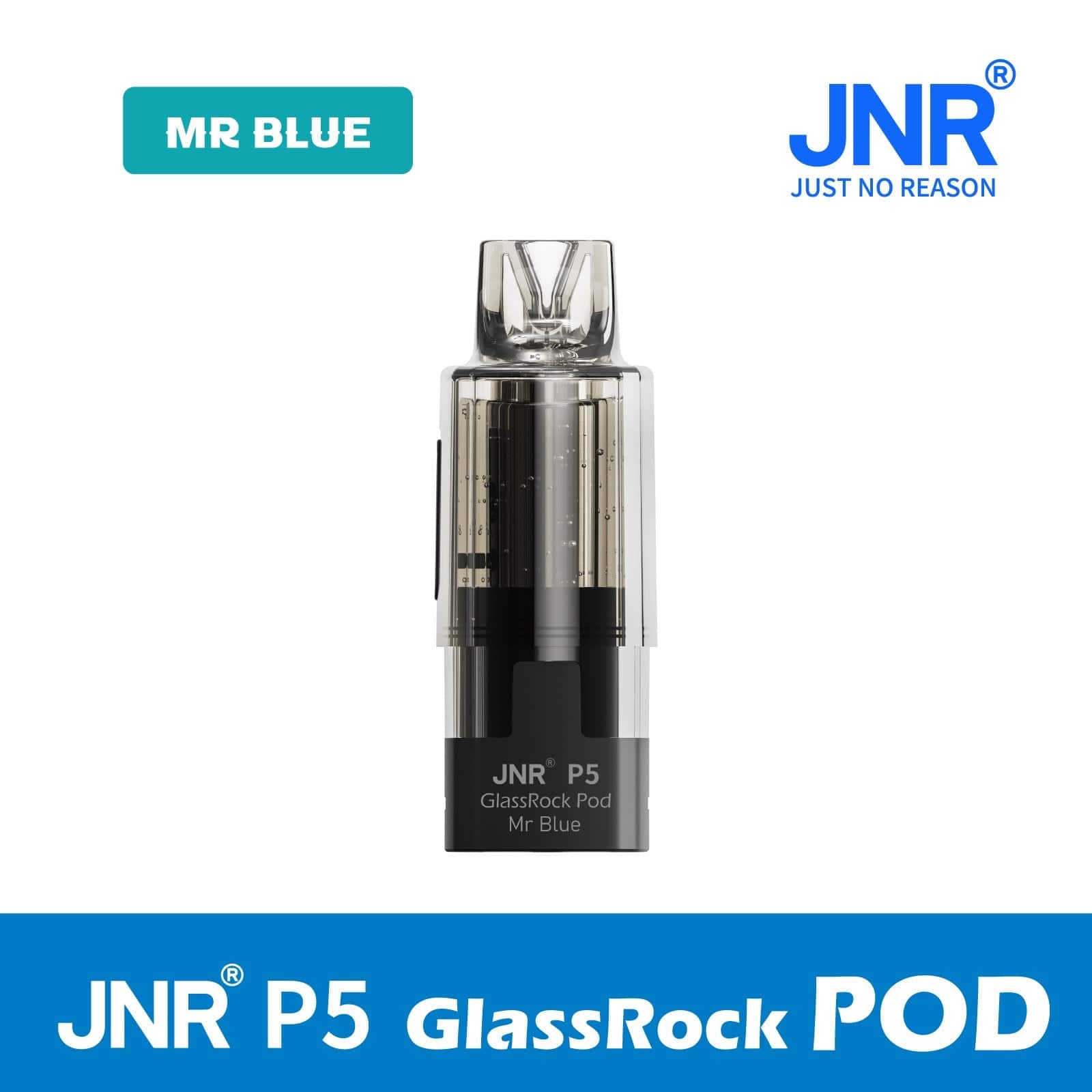 JNR P5 Glassrock Prefilled Pods with Refill Containers