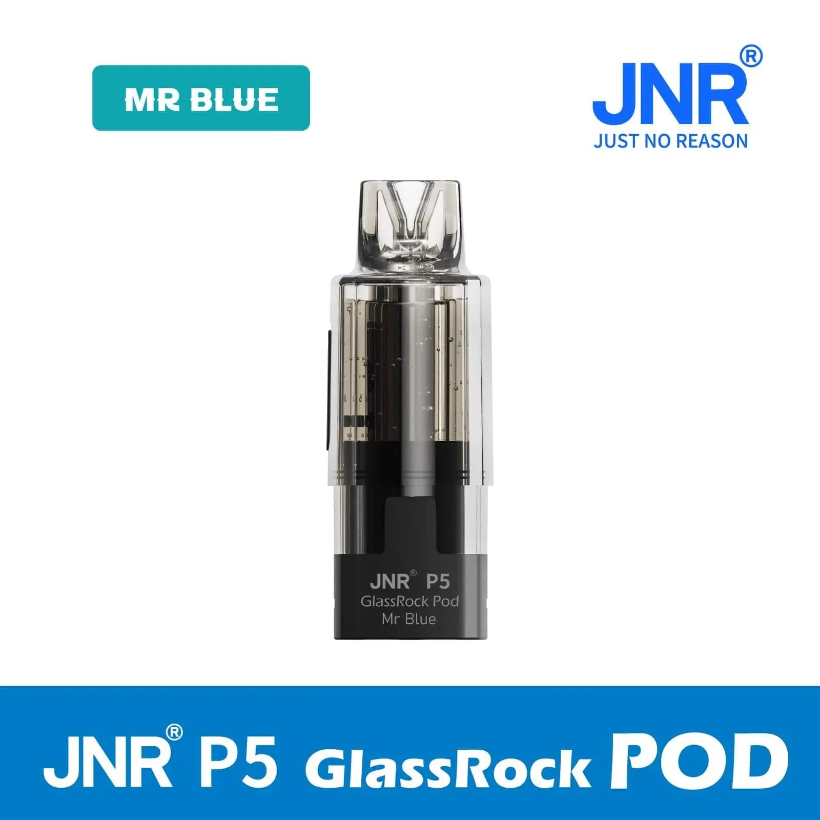 JNR P5 Glassrock Prefilled Pods with Refill Containers Vape At Door