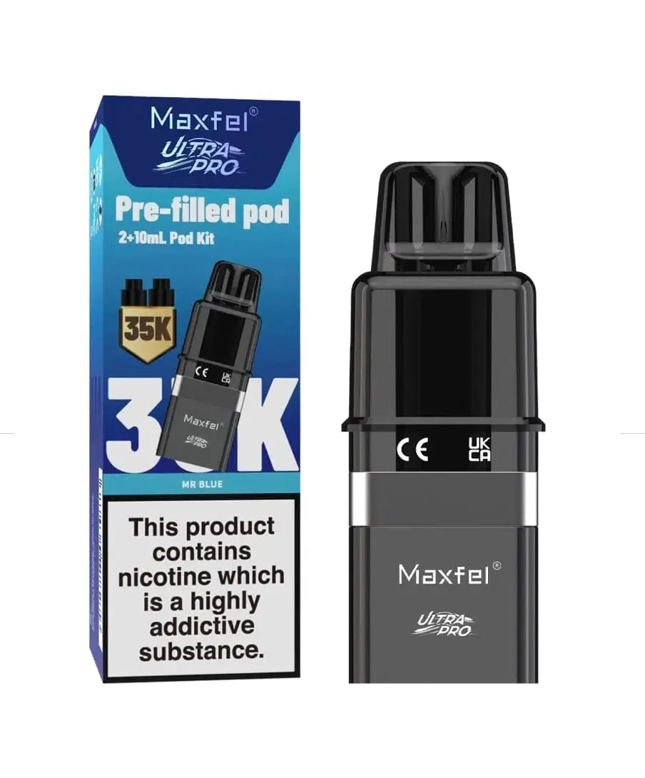 Maxfel Ultra Pro 35K Replacement Prefilled Pods Vape At Door
