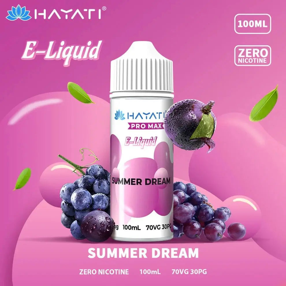 Hayati Pro Max 100ml Shortfill E-Liquid 0mg Vape At Door