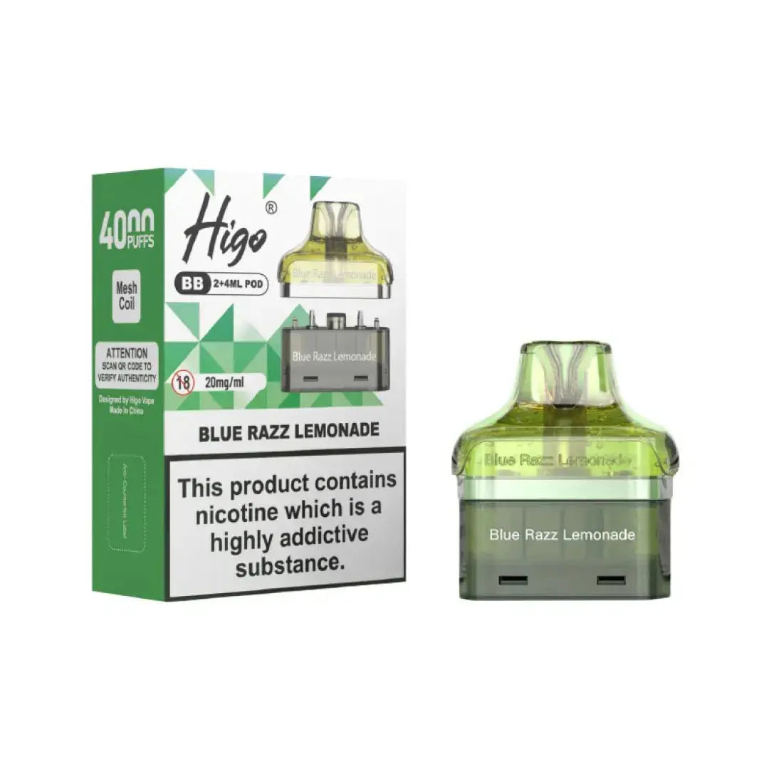 Crystal Higo BB 4000 Replacement Refill Pods Vape At Door