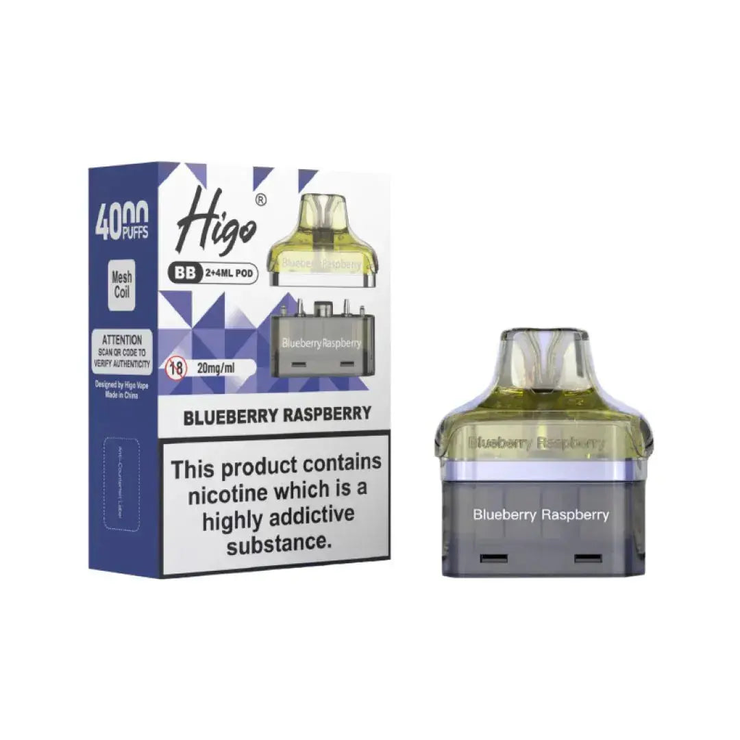Crystal Higo BB 4000 Replacement Refill Pods Vape At Door