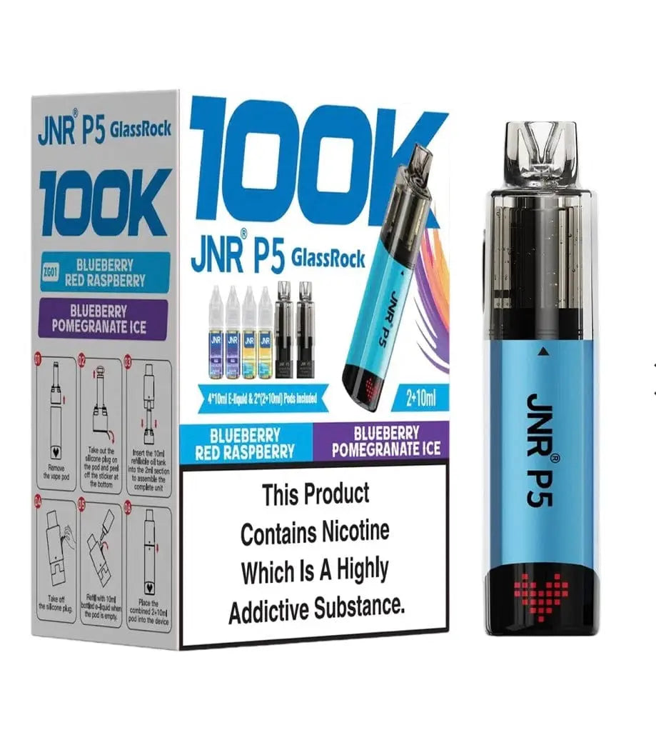 JNR P5 GlassRock 100k Refillable Vape Device Vape At Door